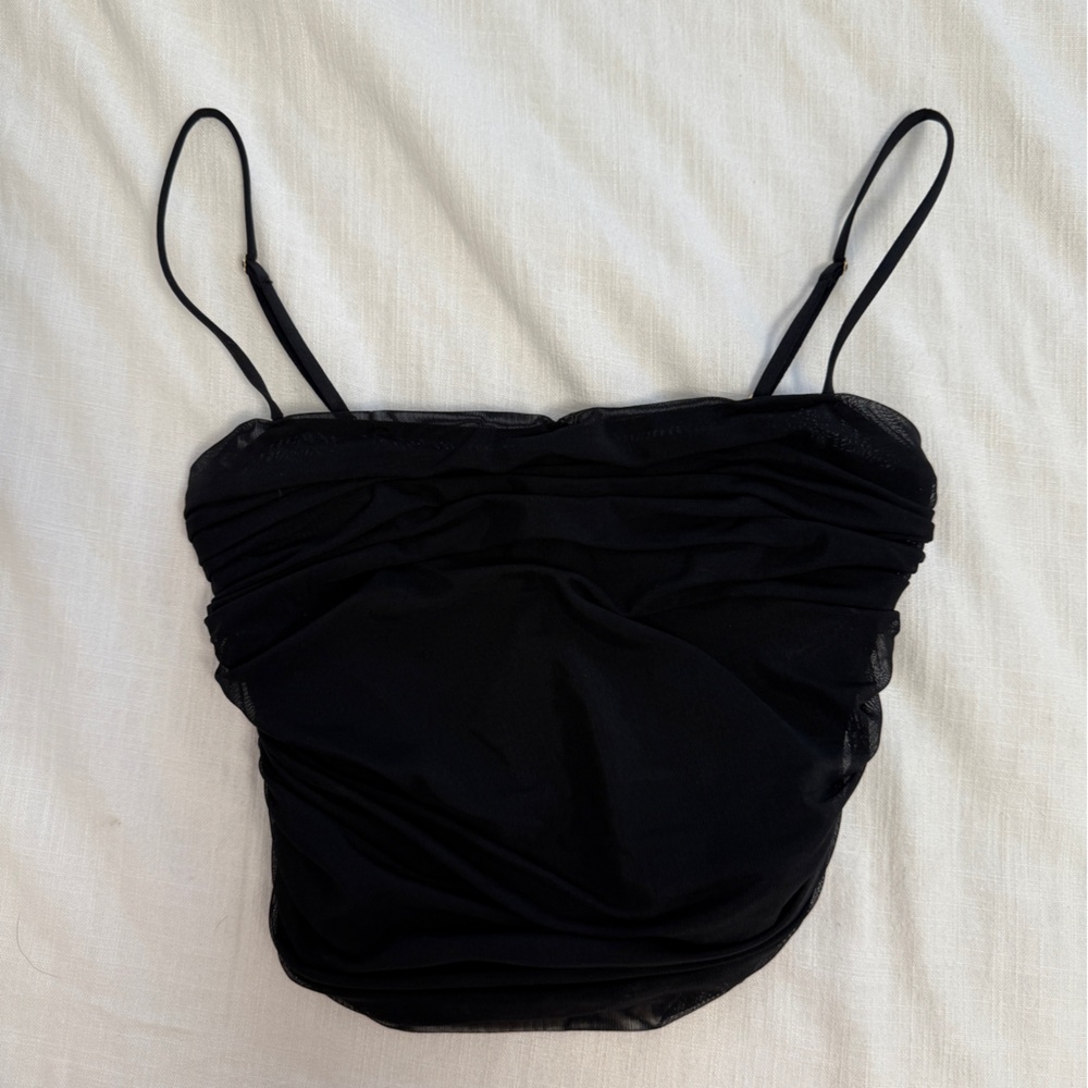 Aritzia sheer corset tank